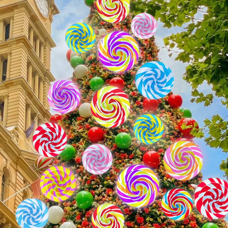 Creative Large Lollipop Ornaments Christmas Decorations