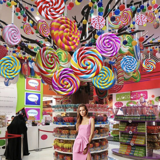 Creative Large Lollipop Ornaments Christmas Decorations